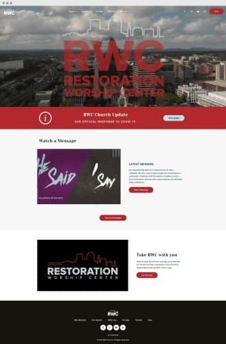 restoration worship center - neonwiz portfolio